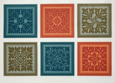 Diseños de paneles medievales de 